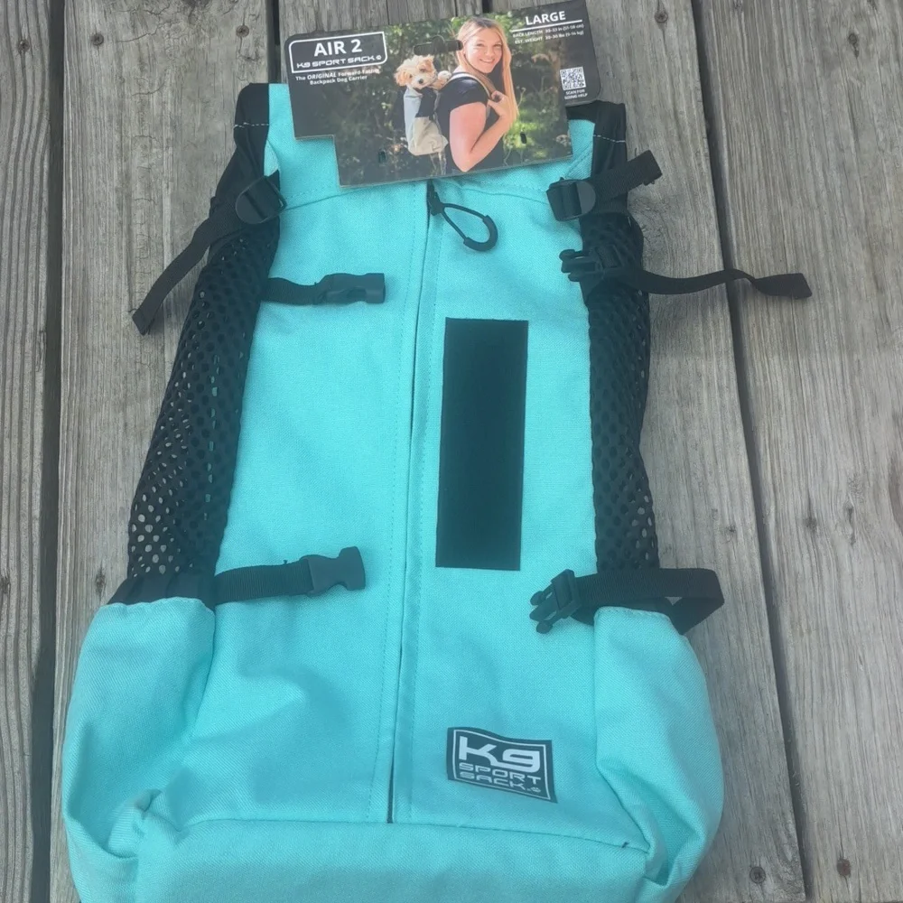 K9 Sport Sac Air2, Pet Carrier / Pet Backpack Size Large Mint Green